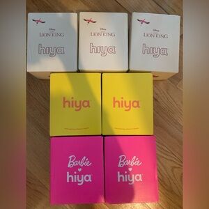 NEW Glass Vitamin Bottles / Hiya Bottles with Stickers (set of 7)